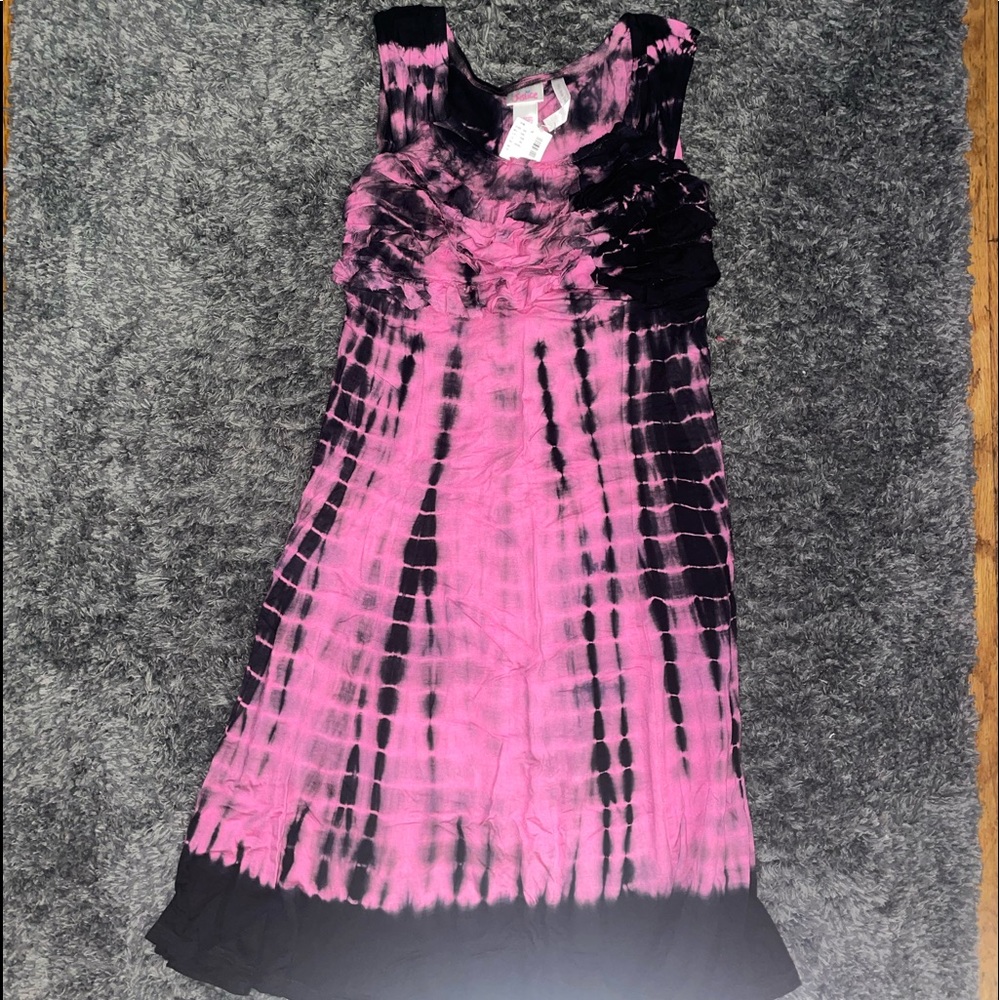 Justice- Girls Pink Tie-Dye Dress